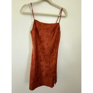 Princess Polly Slip Dress Rust Size 2